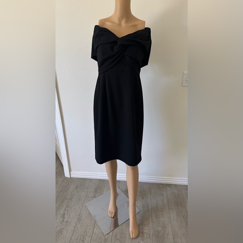 Vince Camuto Classic Black Midi Dress